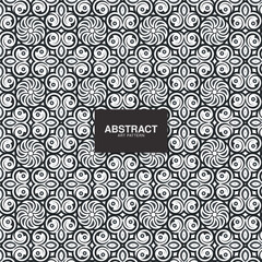 Seamless Ornate Decorative Pattern Tile Backdrop Intricate Swirl Design Illustration
