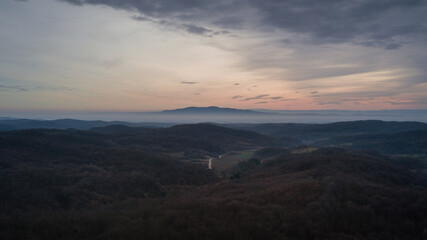 Obraz premium Sunset road