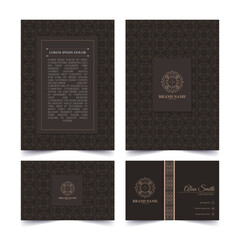 Ornate Elegant Decoration Invitation Card Template for Branding and Presentation