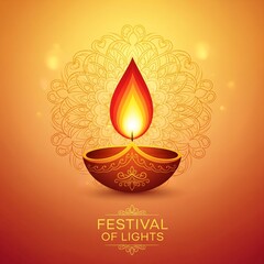 Diwali Festival diya - a vibrant celebration of light.