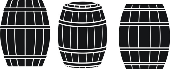 Oktoberfest silhouette icons set. Beer Mugs, Leaves, Hats, Pretzels & Traditional Outfits, Grilled Meat Platter, Bavarian Hat with Feather, Lederhosen, Dirndl , © SAGOR