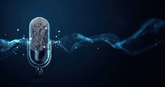 Abstract microphone with digital sound waves