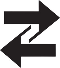 Opposing Arrows Symbol of Exchange or Transfer