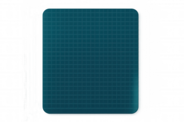 Squared teal icon with a grid pattern on a transparent background, perfect for mobile apps or website design