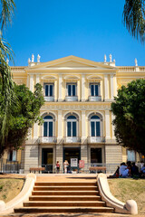 Rio de Janeiro, RJ, Brazil, 08/22/2025 - National Museum, in the Quinta da Boa Vista, residence of the Brazilian imperial family in the 19th century, in the São Cristóvão neighborhood
