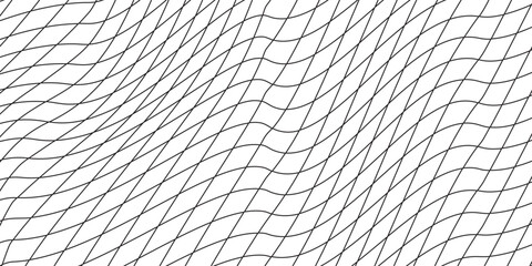 Steel wire chain link fence seamless pattern. Metal lattice with rhombus, diamond shape silhouette.