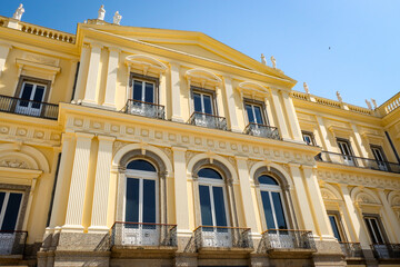 Rio de Janeiro, RJ, Brazil, 08/22/2025 - National Museum, in the Quinta da Boa Vista, residence of the Brazilian imperial family in the 19th century, in the São Cristóvão neighborhood