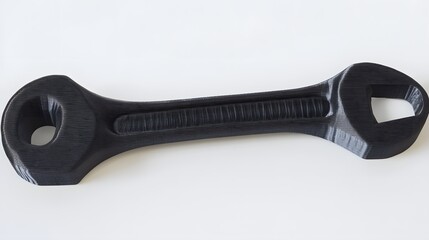 Obraz premium 3D Printed Black Wrench Tool Close Up Studio Shot