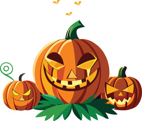 Halloween pumpkin vector illustration