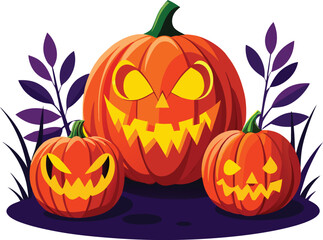 Jack o lantern, Halloween pumpkin