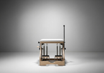 Elegant Pilates Reformer machine for professional fitness studios and home workouts