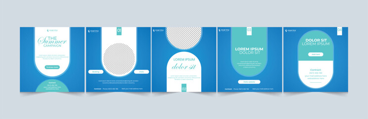 Modern Editable Business Carousel Template for Social Media Post.