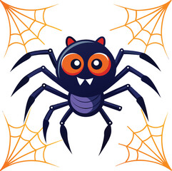 Halloween spider vector illustration