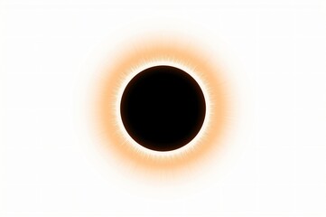 Solar eclipse, corona, space, white background, celestial event, astronomy, science, design