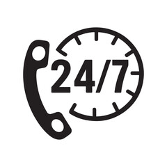 24/7 Customer Support Icon for Businesses