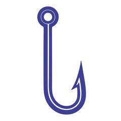 vector anchor on blue background