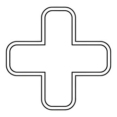 Fototapeta premium Plus sign symbol