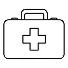 Obraz premium First aid kit icon