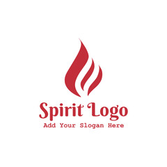 spirit logo design vector