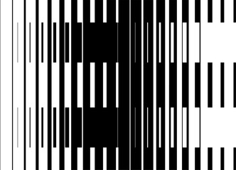 Abstract black and white pattern of parallel broken lines. Vector design element. Striped vector background for covers, advertising, packaging. Wallpaper. Stripes
