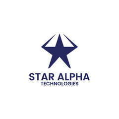 a stars logo design vector