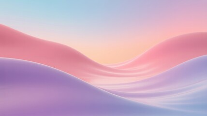 Obraz premium Abstract Pastel Waves Background with Serene Colors Gradient for Modern Design and Creative Projects and Relaxation Themes