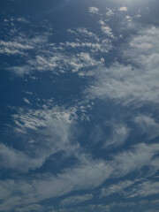 blue sky with clouds