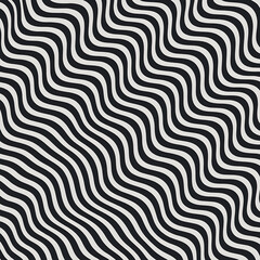 Mesmerizing black and white optical illusion pattern with wavy lines creating a dynamic visual effect