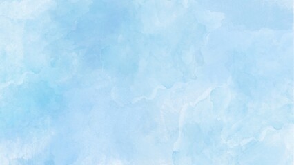light Blue watercolor background. Light blue illustration watercolor background, Illustration hand-drawn. Blue abstract background. Gentle blue watercolor background. Textured Watercolor Paint