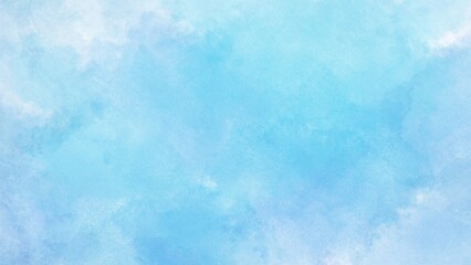 light Blue watercolor background. Light blue illustration watercolor background, Illustration hand-drawn. Blue abstract background. Gentle blue watercolor background. Textured Watercolor Paint