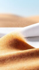 Close-Up of Coarse Brown Sand Texture with Subtle Light and Sparkle