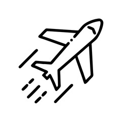airplane icon vector illustration