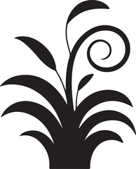 Elegant Plant Silhouette
