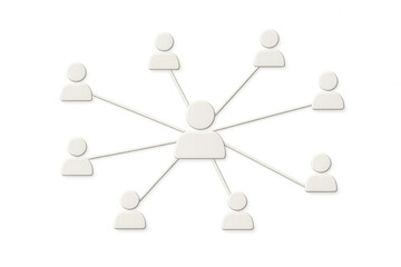 Network connecting diverse professionals through glowing digital links, symbolizing collaborative connections and global communication strategies