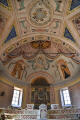 Stucs et fresques baroques de la paroisse San Nicolao de Moriani en Corse