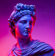 statue with a retro theme