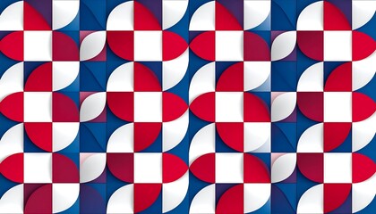 Geometric pattern with layered circles and squares