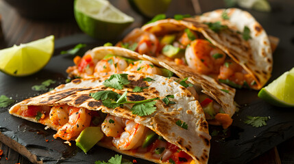 Delicious Shrimp Quesadillas: Mexican Cuisine Recipe