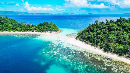 Tropical beach at Port Barton, Palawan, Philippines