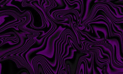 Abstract Swirling Purple and Black Glittering Background