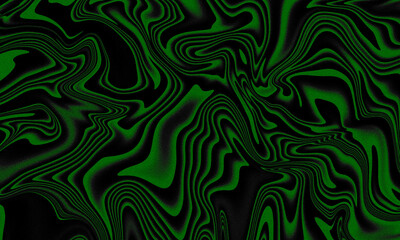 Trippy Green Swirling Abstract Background Pattern