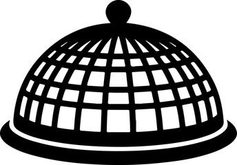 Black silhouette vector of a coconut grater stool, a traditional Sri Lankan cooking tool, isolated