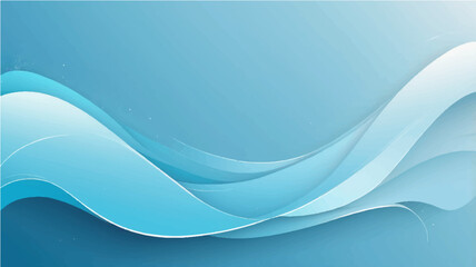 Abstract blue wave design with a clean, flowing motion pattern
