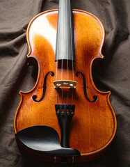 Fototapeta premium violin on black background