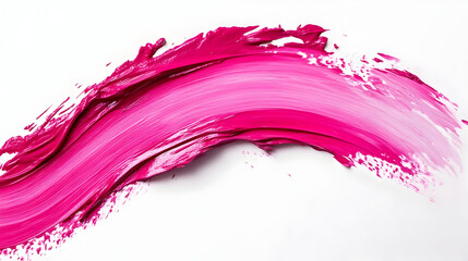 Bold pink paint stroke artistic design for creative projects