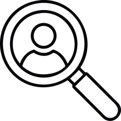 vector magnifying glass icon