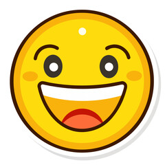 Fototapeta premium Smiling Emoji PNG Clipart