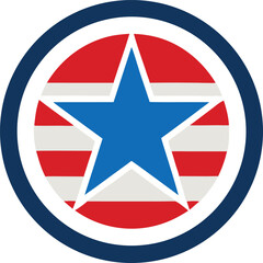Obraz premium american star flag design for national holiday celebration and patriotic events and graphic design and decoration