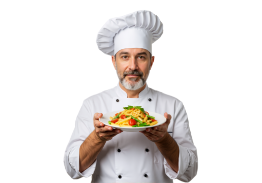 Chef presenting a delicious pasta dish culinary expertise and appetizing flavors