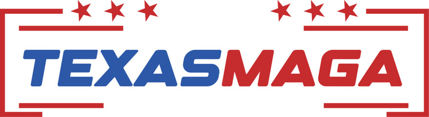Texasmaga logo design vector